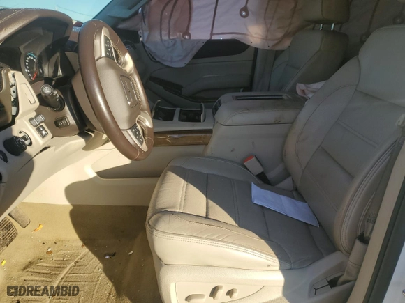 2017 GMC Yukon Denali with VIN 1GKS2CKJ4HR254719, listed as a Copart auction lot 46214635 with 0 mi miles and Salvage Title. Bid and sale history available at carsss.com. Image 7.