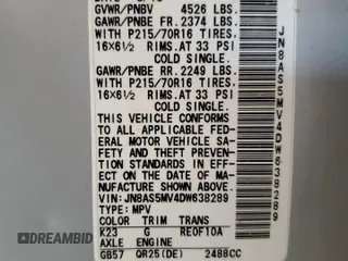 2013 Nissan Rogue S with VIN JN8AS5MV4DW638289, listed as a Copart auction lot 53989115 with 199,794 mi miles and Salvage Title. Bid and sale history available at DreamBid. Image 12.
