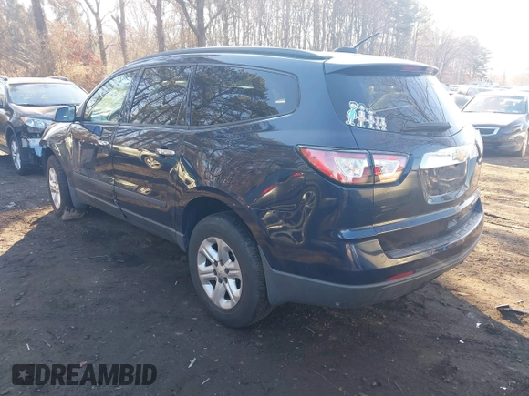 2016 Chevrolet Traverse LS with VIN 1GNKRFED8GJ251888, listed as a IAAI auction lot 41591602 with Not Provided miles. Bid and sale history available at carsss.com. Image 3.