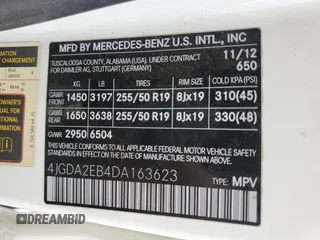 2013 Mercedes-Benz M 350 z VIN 4JGDA2EB4DA163623, wystawiony jako Copart lot #55328515 z przebiegiem 156 313 mil mil oraz Czysty tytuł • Clean title. Historia ofert i sprzedaży dostępna na DreamBid. Obrazek 13.