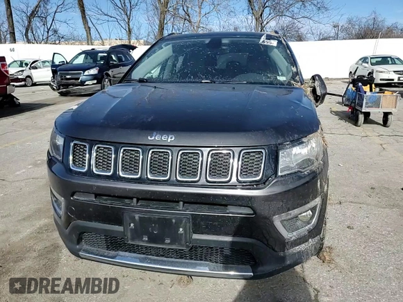2018 Jeep Compass Limited with VIN 3C4NJDCB0JT350661, listed as a Copart auction lot 47981695 with 115,188 mi miles and Salvage Title. Bid and sale history available at DreamBid. Image 12.