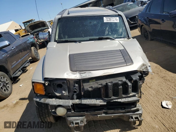 2007 Hummer H3 SUV with VIN 5GTDN13E678131924, listed as a Copart auction lot 72397274 with Not Provided miles and Salvage Title. Bid and sale history available at carsss.com. Image 5.