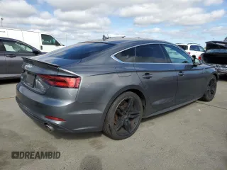 2018 Audi A5 Sportback Premium Plus with VIN WAUENCF54JA024404, listed as a Copart auction lot 47807674 with 68,005 mi miles. Bid and sale history available at carsss.com. Image 3.