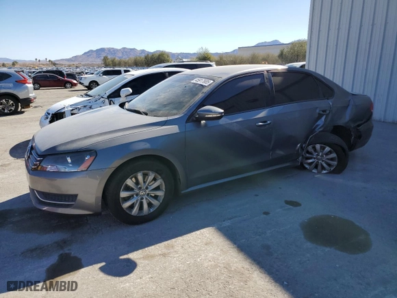 2012 Volkswagen Passat S with VIN 1VWAP7A34CC057450, listed as a Copart auction lot 45917685 with 142,731 mi miles and Salvage Title. Bid and sale history available at carsss.com. Image 1.