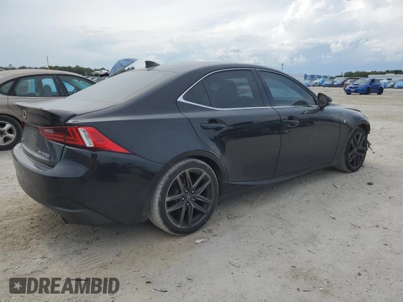 2015 Lexus IS 250 with VIN JTHCF1D23F5020590, listed as a Copart auction lot 56098965 with 164,889 mi miles and Salvage title. Bid and sale history available at DreamBid. Image 3.