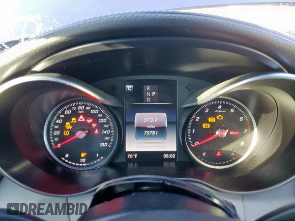 2018 Mercedes-Benz C 300 z VIN WDDWJ4JB2JF744766, wystawiony jako Copart lot #46121835 z przebiegiem 75 781 mil mil oraz Szkoda całkowita • Salvage title. Historia ofert i sprzedaży dostępna na DreamBid. Obrazek 9.