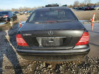 2002 Mercedes-Benz S-Class 5.0L with VIN WDBNG75J42A235671, listed as a Copart auction lot 85327854 with 163,339 mi miles and Clean Title. Bid and sale history available at carsss.com. Image 6.
