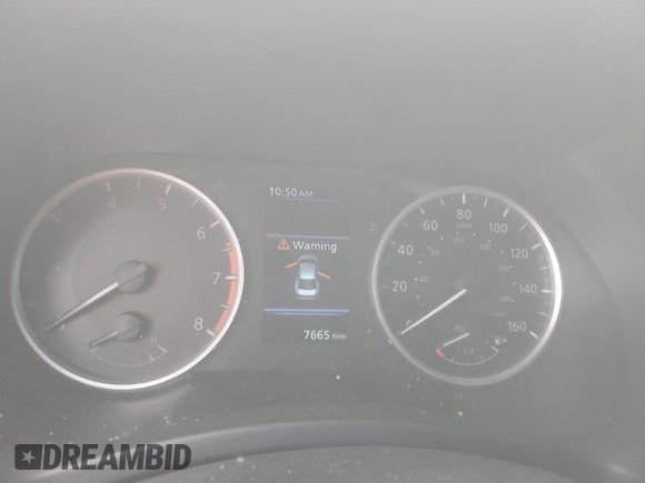 2025 Nissan Sentra S with VIN 3N1AB8BV5SY231252, listed as a Copart auction lot 47863445 with 7,665 mi miles and Salvage Title. Bid and sale history available at DreamBid. Image 9.
