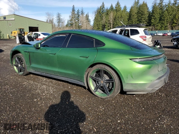 2020 Porsche Taycan Turbo with VIN WP0AC2Y10LSA72168, listed as a Copart auction lot 48013535 with 31,872 mi miles and Salvage title. Bid and sale history available at DreamBid. Image 2.