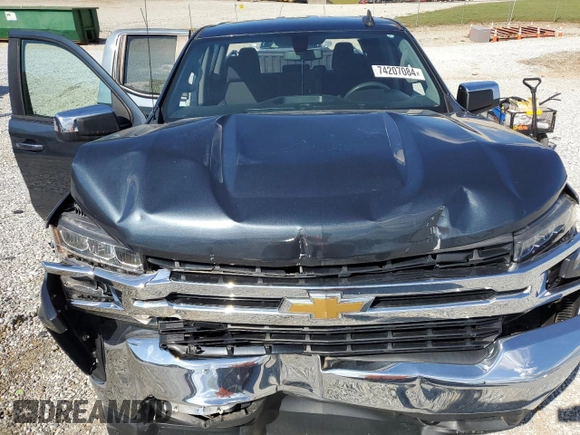 2020 Chevrolet Silverado 1500 LT with VIN 1GCRYDED1LZ155210, listed as a Copart auction lot 74207084 with 0 mi miles and Salvage Title. Bid and sale history available at carsss.com. Image 11.