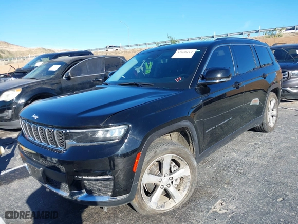 2021 Jeep Grand Cherokee L Limited with VIN 1C4RJKBGXM8114055, listed as a IAAI auction lot 41636114 with 30,268 mi miles. Bid and sale history available at carsss.com. Image 17.