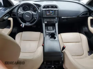2017 Jaguar F-Pace 35t Premium with VIN SADCJ2BVXHA098074, listed as a Copart auction lot 45955405 with 132,337 mi miles and Salvage Title. Bid and sale history available at DreamBid. Image 8.