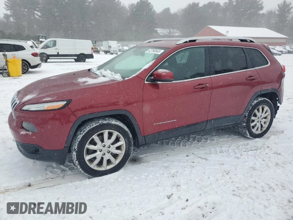 2016 Jeep Cherokee Limited with VIN 1C4PJMDB4GW185305, listed as a Copart auction lot 42760845 with 169,536 mi miles and Non Repairable. Bid and sale history available at carsss.com. Image 1.