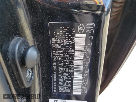2010 Toyota Corolla z VIN 2T1BU4EE9AC243418, wystawiony jako Copart lot #64118445 z przebiegiem 57 645 mil mil oraz Czysty tytuł • Clean title. Historia ofert i sprzedaży dostępna na DreamBid. Obrazek 12.