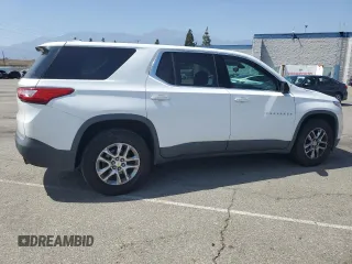 2018 Chevrolet Traverse LS with VIN 1GNERFKW5JJ222682, listed as a Copart auction lot 58275525 with 132,937 mi miles and Salvage title. Bid and sale history available at DreamBid. Image 3.