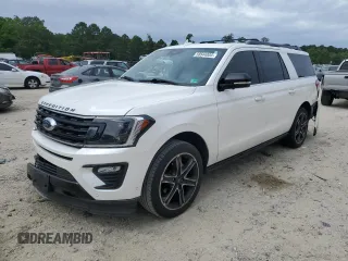 2019 Ford Expedition Max Limited с VIN 1FMJK2AT5KEA10835, выставлен на аукционе Copart как лот 58544805 с пробегом 108 805 миль миль и Списание • Salvage title. История ставок и продаж доступна на DreamBid. Изображение 1.