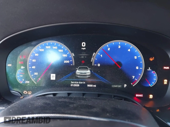 2019 BMW 5 Series M550i xDrive with VIN WBAJB9C50KB464159, listed as a IAAI auction lot 41758879 with 9,000 mi miles and . Bid and sale history available at DreamBid. Image 7.