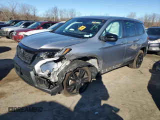2021 Honda Passport Sport with VIN 5FNYF8H25MB026302, listed as a Copart auction lot 80547034 with 0 mi miles and Salvage Title. Bid and sale history available at carsss.com. Image 1.