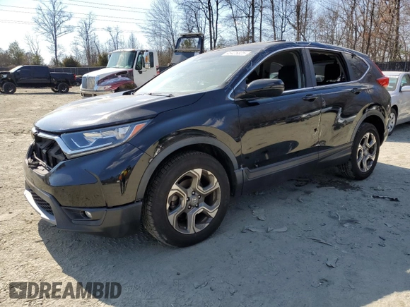 2019 Honda CR-V EX with VIN JHLRW2H51KX013502, listed as a Copart auction lot 46425325 with 118,552 mi miles and Salvage Title. Bid and sale history available at DreamBid. Image 1.