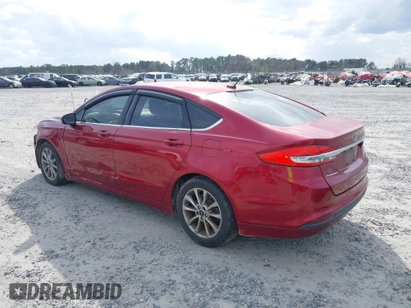 2017 Ford Fusion SE with VIN 3FA6P0HDXHR249811, listed as a IAAI auction lot 41701110 with 93,557 mi miles. Bid and sale history available at carsss.com. Image 3.