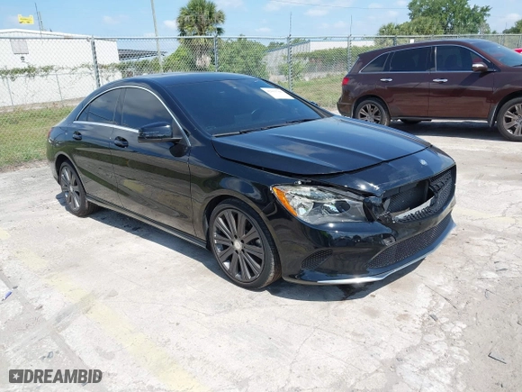 2017 Mercedes-Benz CLA with VIN WDDSJ4EB0HN445169, listed as a IAAI auction lot 42015788 with 58,900 mi miles. Bid and sale history available at carsss.com. Image 1.