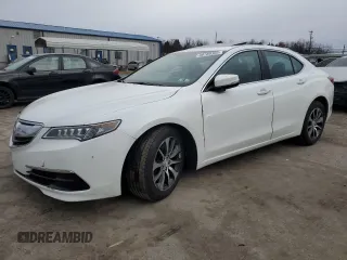 2017 Acura TLX with VIN 19UUB1F30HA010750, listed as a Copart auction lot 88780395 with 53,490 mi miles and Salvage Title. Bid and sale history available at carsss.com. Image 1.
