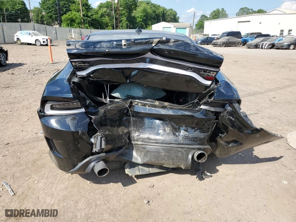 2017 Dodge Charger R/T Scat Pack with VIN 2C3CDXGJ4HH644315, listed as a Copart auction lot 58975454 with 0 mi miles and Salvage Title. Bid and sale history available at carsss.com. Image 6.