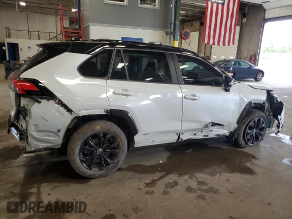 2023 Toyota RAV4 Hybrid XSE with VIN JTME6RFV5PD537302, listed as a Copart auction lot 58723145 with 37,829 mi miles and Salvage title. Bid and sale history available at DreamBid. Image 3.