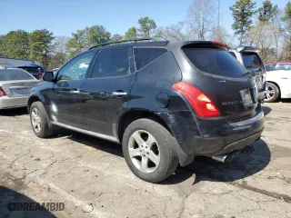 2005 Nissan Murano SE with VIN JN8AZ08T25W318719, listed as a Copart auction lot 48400475 with 225,615 mi miles and Salvage Title. Bid and sale history available at carsss.com. Image 2.