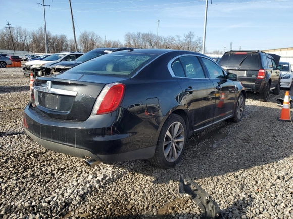 2010 Lincoln MKS with VIN 1LNHL9DR2AG602362, listed as a Copart auction lot 47039415 with 143833 miles and Salvage Title. Bid and sale history available at carsss.com. Image 3.