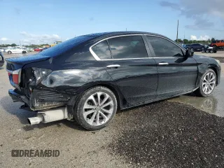 2015 Honda Accord Sport with VIN 1HGCR2F58FA186103, listed as a Copart auction lot 55745085 with 157,599 mi miles and Salvage Title. Bid and sale history available at DreamBid. Image 3.