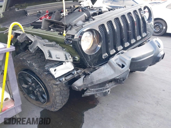 2022 Jeep Wrangler Unlimited Sport S with VIN 1C4HJXDG2NW196267, listed as a IAAI auction lot 41544282 with 18,547 mi miles. Bid and sale history available at carsss.com. Image 6.