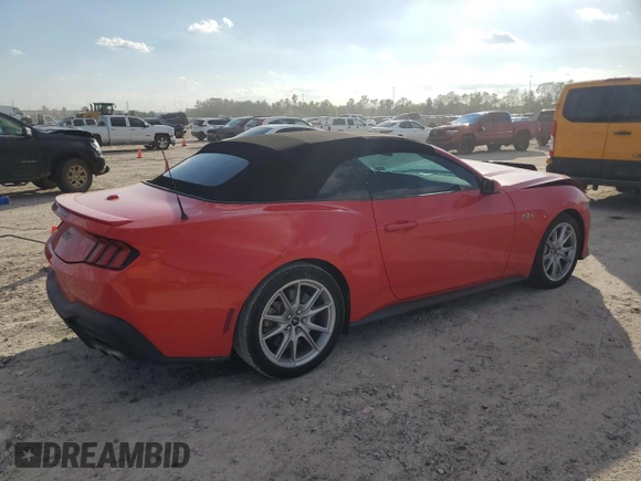 2024 Ford Mustang GT Premium с VIN 1FAGP8FF0R5119676, выставлен на аукционе Copart как лот 80442334 с пробегом 10 094 миль миль и Списание • Salvage title. История ставок и продаж доступна на DreamBid. Изображение 3.