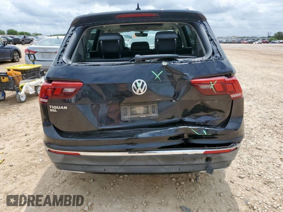 2019 Volkswagen Tiguan SE z VIN 3VV3B7AX2KM050444, wystawiony jako Copart lot #62881895 z przebiegiem 41 836 mil mil oraz Szkoda całkowita • Salvage title. Historia ofert i sprzedaży dostępna na DreamBid. Obrazek 6.