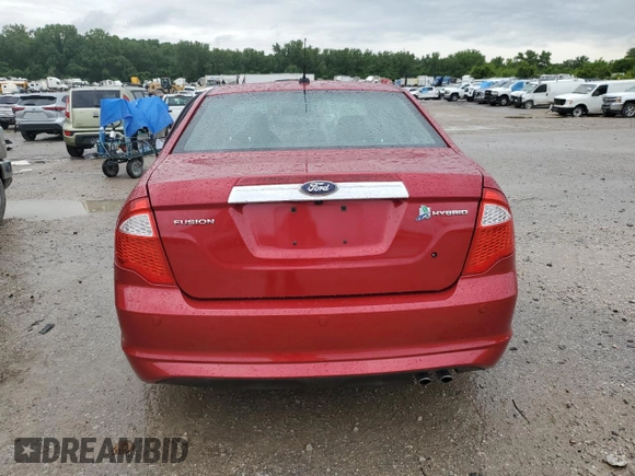 2012 Ford Fusion Hybrid z VIN 3FADP0L34CR349269, wystawiony jako Copart lot #58795725 z przebiegiem 53 633 mil mil oraz Szkoda całkowita • Salvage title. Historia ofert i sprzedaży dostępna na DreamBid. Obrazek 6.