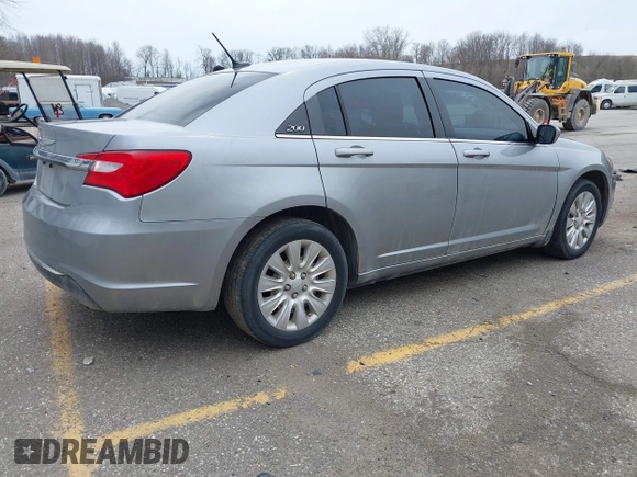 2014 Chrysler 200 LX with VIN 1C3CCBAB5EN211113, listed as a IAAI auction lot 41948163 with 143,355 mi miles. Bid and sale history available at carsss.com. Image 4.