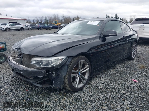 2014 BMW 4 Series 428i with VIN WBA3N3C50EK230489, listed as a IAAI auction lot 41613944 with 86,553 mi miles and . Bid and sale history available at DreamBid. Image 18.