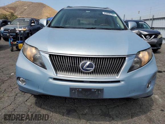 2010 Lexus RX 450h with VIN JTJBC1BA6A2401048, listed as a Copart auction lot 65098785 with 187,949 mi miles and Clean title. Bid and sale history available at DreamBid. Image 5.