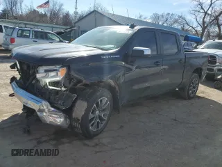 2023 Chevrolet Silverado 1500 LT with VIN 3GCPDDEKXPG244636, listed as a Copart auction lot 46181355 with 61,416 mi miles and Salvage Title. Bid and sale history available at carsss.com. Image 1.