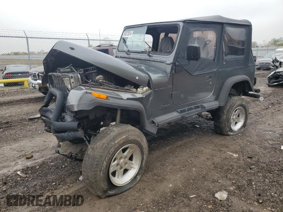 1993 Jeep Wrangler with VIN 1J4FY29S9PP227623, listed as a Copart auction lot 83873814 with 0 mi miles and Salvage Title. Bid and sale history available at carsss.com. Image 1.