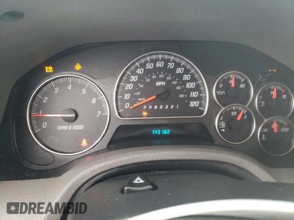 2008 GMC Envoy SLE2 with VIN 1GKDS13S682122400, listed as a Copart auction lot 45149485 with 143,182 mi miles and Salvage Title. Bid and sale history available at carsss.com. Image 9.