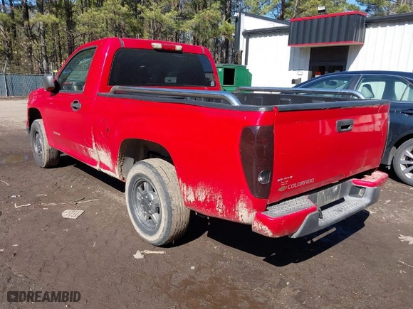 2005 Chevrolet Colorado Z85 with VIN 1GCCS148X58269189, listed as a IAAI auction lot 41641492 with 195,410 mi miles. Bid and sale history available at carsss.com. Image 3.
