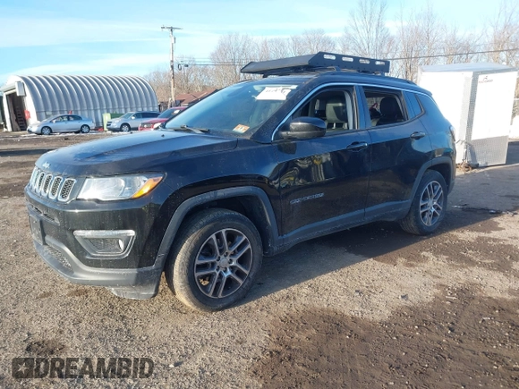 2018 Jeep Compass Altitude with VIN 3C4NJDBB5JT117506, listed as a IAAI auction lot 41447381 with 93,577 mi miles and . Bid and sale history available at carsss.com. Image 2.