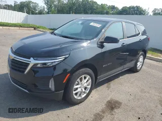 2022 Chevrolet Equinox LT z VIN 3GNAXUEVXNL203541, wystawiony jako Copart lot #58980885 z przebiegiem 6 459 mil mil oraz Szkoda całkowita • Salvage title. Historia ofert i sprzedaży dostępna na DreamBid. Obrazek 1.