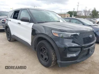 2021 Ford Police Interceptor Utility z VIN 1FM5K8AB1MGA24900, wystawiony jako IAAI lot #41146753 z przebiegiem 87 619 mil mil oraz . Historia ofert i sprzedaży dostępna na DreamBid. Obrazek 1.