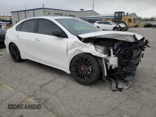 2023 Kia Forte GT with VIN 3KPF44AC4PE556330, listed as a Copart auction lot 48145385 with 14,169 mi miles and Salvage Title. Bid and sale history available at carsss.com. Image 4.