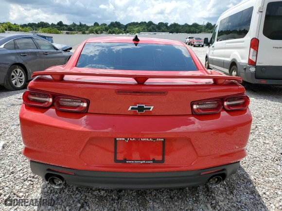 2021 Chevrolet Camaro 2LT with VIN 1G1FD1RS7M0140912, listed as a Copart auction lot 65641374 with 27,966 mi miles and Salvage Title. Bid and sale history available at carsss.com. Image 6.
