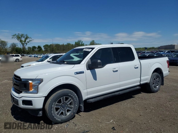 2018 Ford F-150 XL with VIN 1FTFW1E5XJFA09466, listed as a Copart auction lot 55461845 with 123,366 mi miles and Salvage title. Bid and sale history available at DreamBid. Image 1.