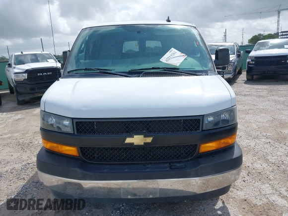 2020 Chevrolet Express Passenger LS with VIN 1GAZGNFG3L1241756, listed as a IAAI auction lot 42513261 with 23,256 mi miles and . Bid and sale history available at DreamBid. Image 12.