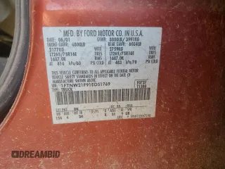 2001 Ford F-250 XL with VIN 1FTNW21F91ED51769, listed as a Copart auction lot 55328095 with 198,162 mi miles and Salvage title. Bid and sale history available at DreamBid. Image 12.